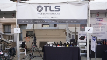 The True Lens Services booth at Cine Gear